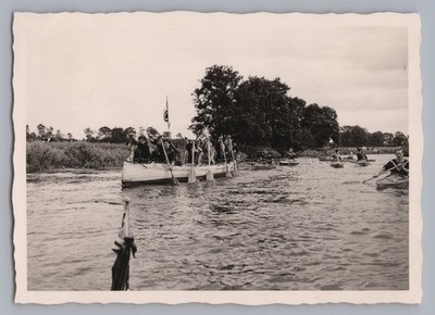 Ruderer Kajak Sport - Altes Foto 1950er