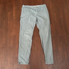 Urban Outfitters 30 x 29 Skinny Fit Khaki Pants Pale Green 100% Cotton Casual