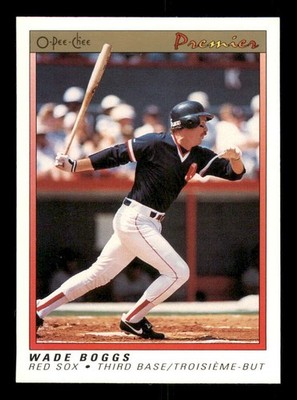 1991 O-Pee-Chee Premier #11 Wade Boggs Red Sox HOF ($0.50 Buy 1,Get 1 FREE)