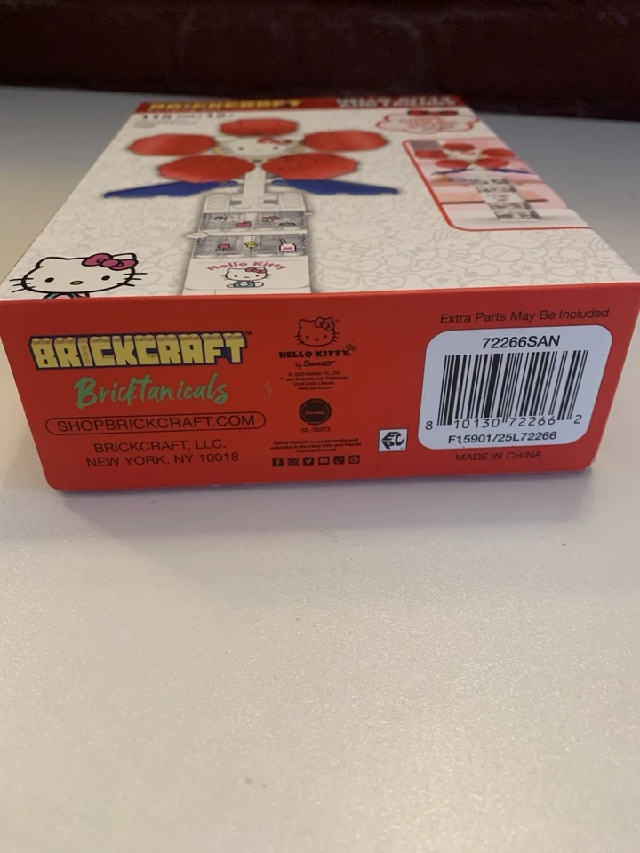 Brickcraft "Hello Kitty & Friends" Flower & Vase Building Set #72266 115 PCS New - Image 4 of 4