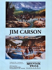 2005 JIM CARSON Art Gallery Exhibit 1-Page Magazine PRINT AD