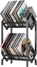 Vinyl Record Storage Rack LP Album Display Stand Shelf Holds 160-200 Records
