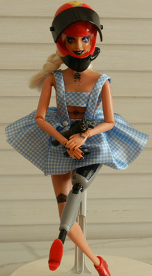 OOAK Dorothy from Oz of the Metaverse doll BJD 10jnts, prosthetic leg Barbie,COA