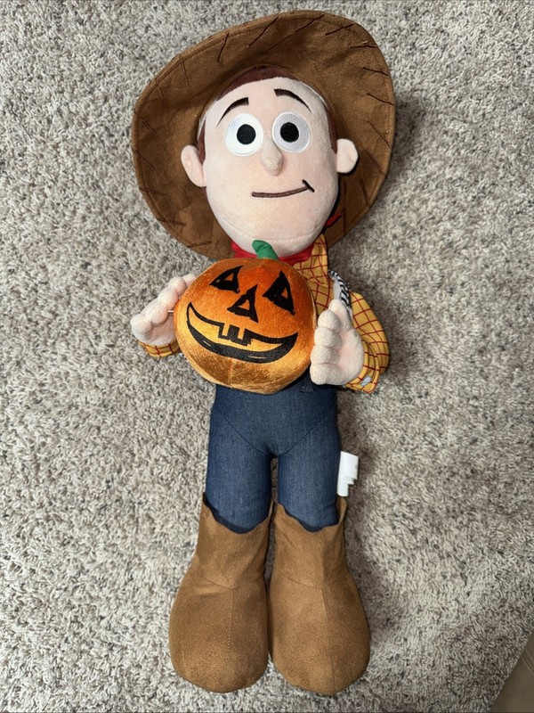 2013 Disney Woody Halloween Toy Story Plush Porch Greeter 23 in tall Gemmy decor
