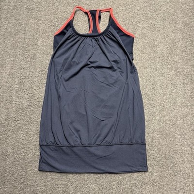 Lululemon No Limits Racerback Tank Top Women's 6 Blue Built In Bra Yoga *No Pads