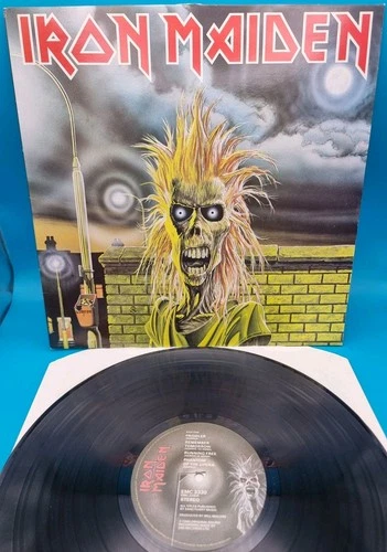 Iron Maiden Iron Maiden Vinyl LP UK 1980 EMI Records 1st Press EMC 3330 EX VG+
