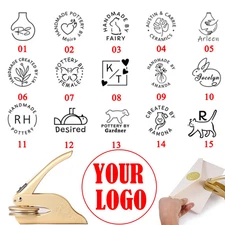 Embosser Custom Logo Stamp Handheld DIY Library Wedding Envelope