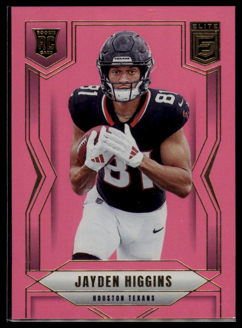 2025 Donruss Elite #134 Jayden Higgins Pink RC