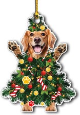 2025 Golden Retriever Dog Christmas Ornament - Xmas Tree