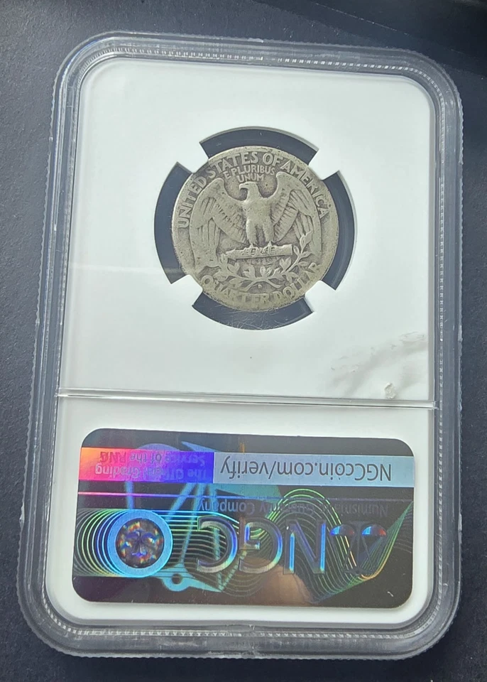 1932 D 25C Washington Quarter - NGC VG8 - Key Date - Image 2 of 2