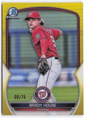 2023 Bowman Chrome Brady House Prospects Yellow /75 Nationals