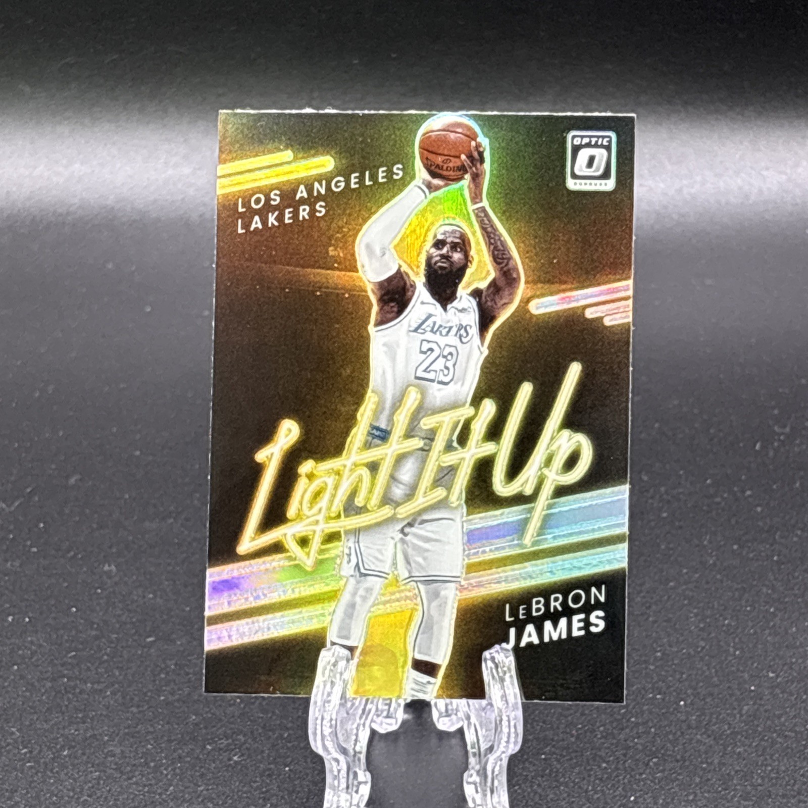2021-22 Optic Light It Up Holo LeBron James A02988 