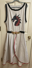 Renaissance Medieval Surcoat Tabard Belt Dragon King Knight Costume SCA LARP