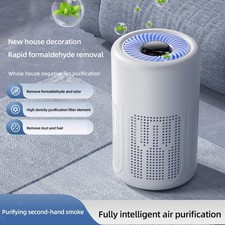 Air Purifier Quiet Smart Travel Portable Office White Removes CO2 Particles