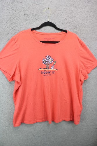 Life Is Good-"Diggin' It"-Crusher Lite Tee Shirt-Size XXXL-BOHO