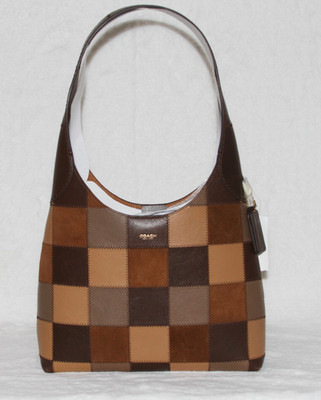 COACH Coachtopia Alter Ego Brooklyn Shoulder Bag 28 Patchwork Checkerboard NWT