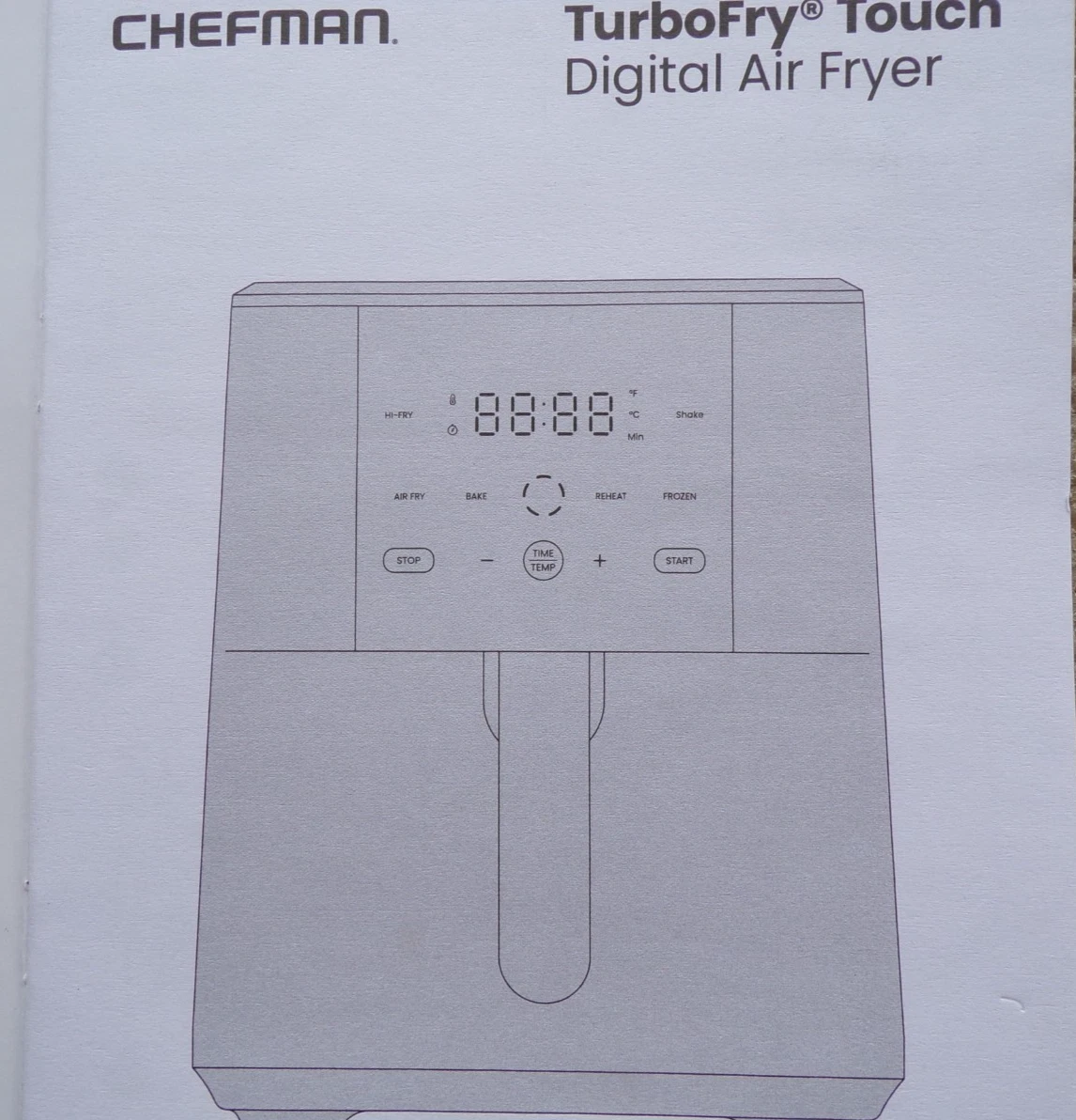 Chefman TurboFry® Touch Digital Air Fryer 8-Qt (8 Quarts) Stainless steel @hS