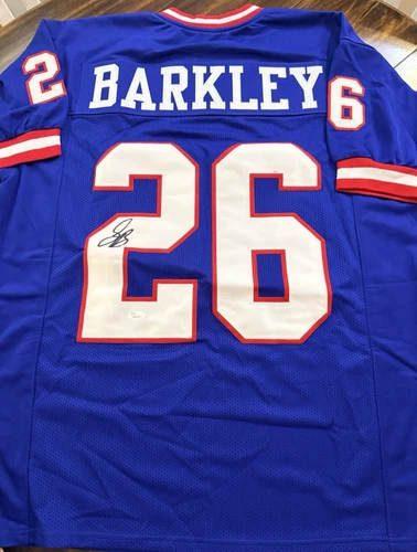#26 Saquon Barkley Autographed Signed Football Jersey JSA COA 154544