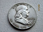 1957-D Franklin Silver Half Dollar