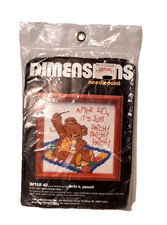 Dimensions Needlepoint Kit 7099 AFTER 40.... 5" x 5", sealed NOS