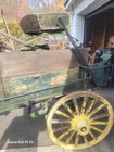 John Deere Antique Horse-Drawn Wagon Green Yellow Wood Metal — photo 5
