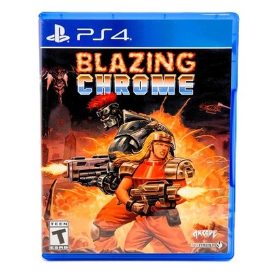 Blazing Chrome Limited Run #296 PS4 (CIB w/ Trading Card, Scratch Free Disc)