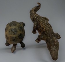 Schleich Giant Tortoise Turtle Crocodile Figurine With Movable Jaw EUC