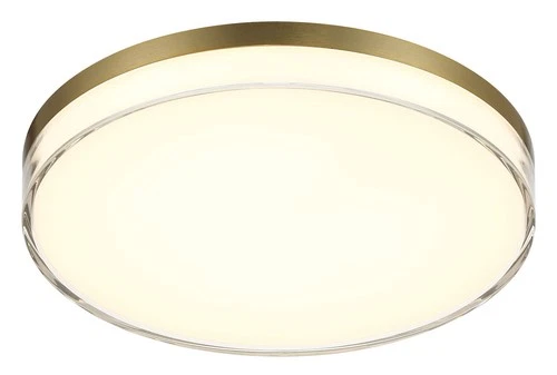 Minka Lavery 759-2-L Vantage 11"W LED Flush Mount Ceiling Fixture - Ashen Brass - Picture 1 of 11