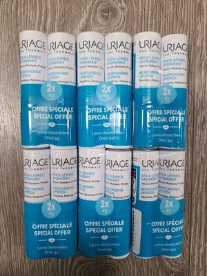 12 x Uriage Moisturizing Lip Stick Balm For Damaged Lips 0.14oz / 4g EXP 04/27