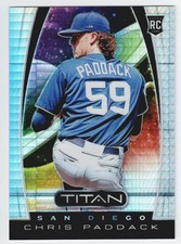 2020 Panini Chronicles Titan Chris Paddack Rookie RC Hyper Prism /299 #7