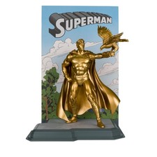 DC Multiverse Superman Centennial Park Tribute Statue Gold Label 7in Action Figu