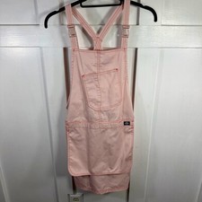 Dickies Urban Outfitters Exclusive Pink Overalls Dress Bib Shorts Size Medium