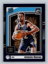 Antonio Reeves 2024-25 Donruss Optic #266 Purple Rookie New Orleans Pelicans