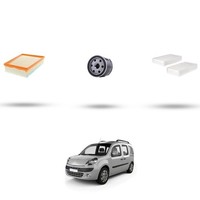 Hoffcar Wartungskit - 3 Filter Kompatibel Mit Renault Kangoo Ii 1.5 Dci 66Kw