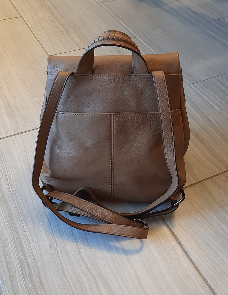 Aimee Kestenberg Bali Backpack, Chestnut Brown Leather w/ Gunmetal Hardware Aimee Kestenberg 100% Genuine Leather Bali Backpack Chestnut  main image 3