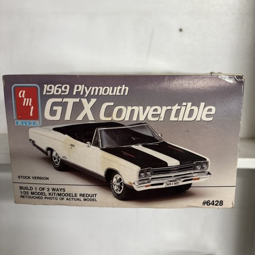 69 Gtx R Model Kit SEALED MODEL KIT AMT 1969 PLYMOUTH GTX CONVERTIBLE #6428 SCALE 1:25 | eBay