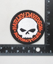 SKULL MOTORCYCLES BIKERS JACKET VEST 3" ROUND EMBROIDERED IRON ON PATCH