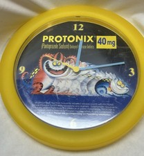 Protonix Wall Clock Pharmaceutical Collectible Drug Rep Janssen Ortho Mcneil