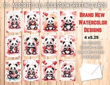 12 Assorted All Occasion Greeting Cards Blank with Envelopes 08