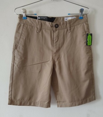 Volcom Youth Frickin Chino Shorts Khaki 
