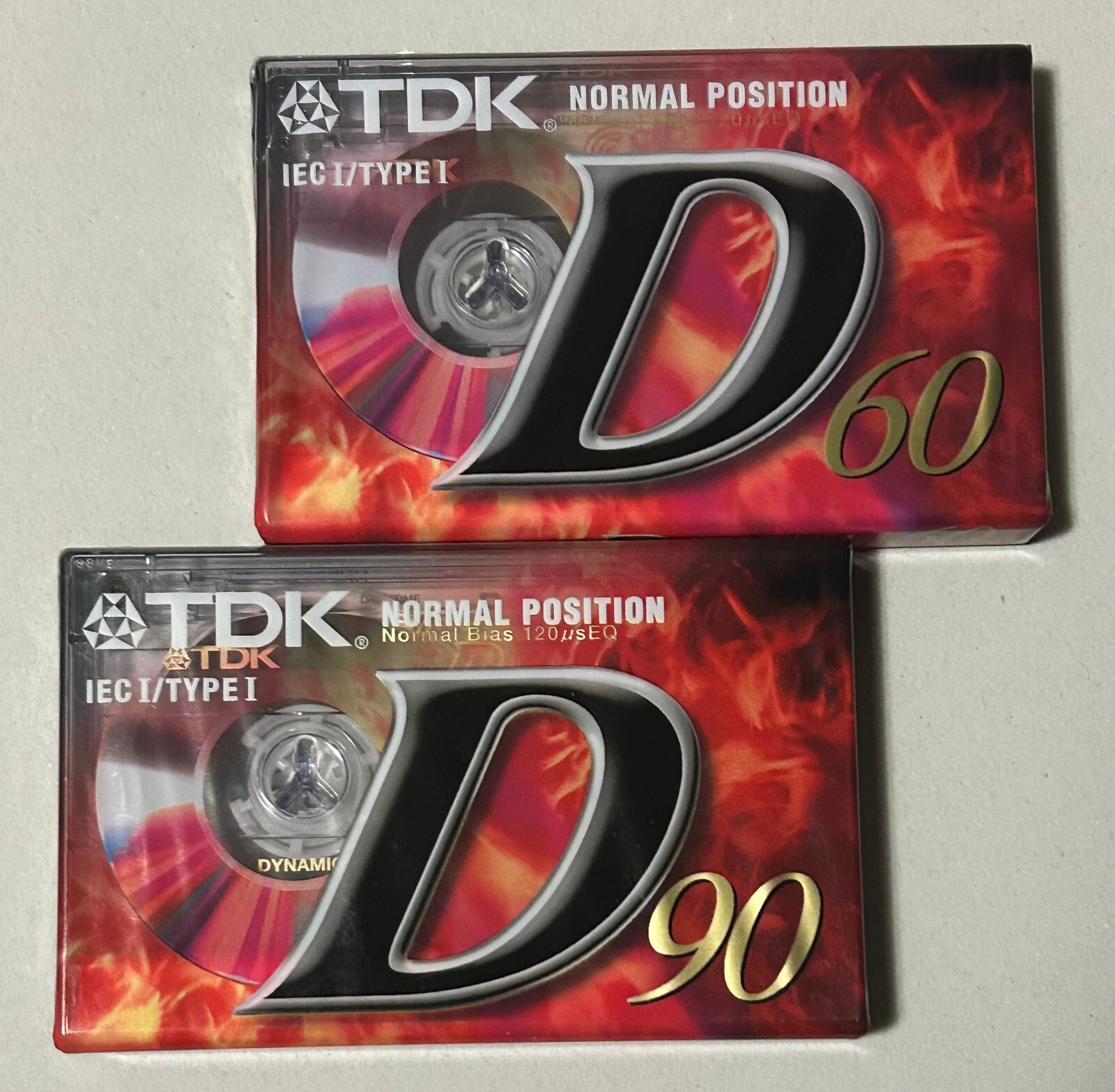 2 TDK Normal Position IEC TYPE  D 60 - 90 - Cassette Musicassetta - Nuove !!