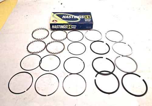 NOS HASTINGS 3 3/8" PISTON RINGS 2C6380 - Afbeelding 1 van 7