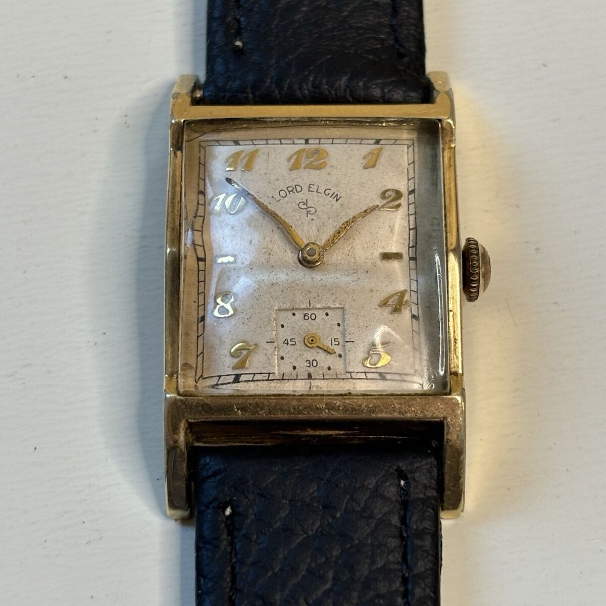 Lord Elgin 14K Gold Filled Square Tank Watch Deco Vintage Lord Elgin 14K Gold Filled Square Tank Watch Deco Vintage