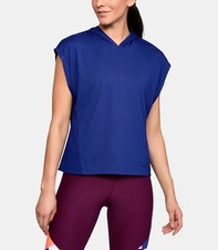 Under Armour Sleeveless Burnout Women  s Hoodie Shirt 1305566-574 XS NWT 50