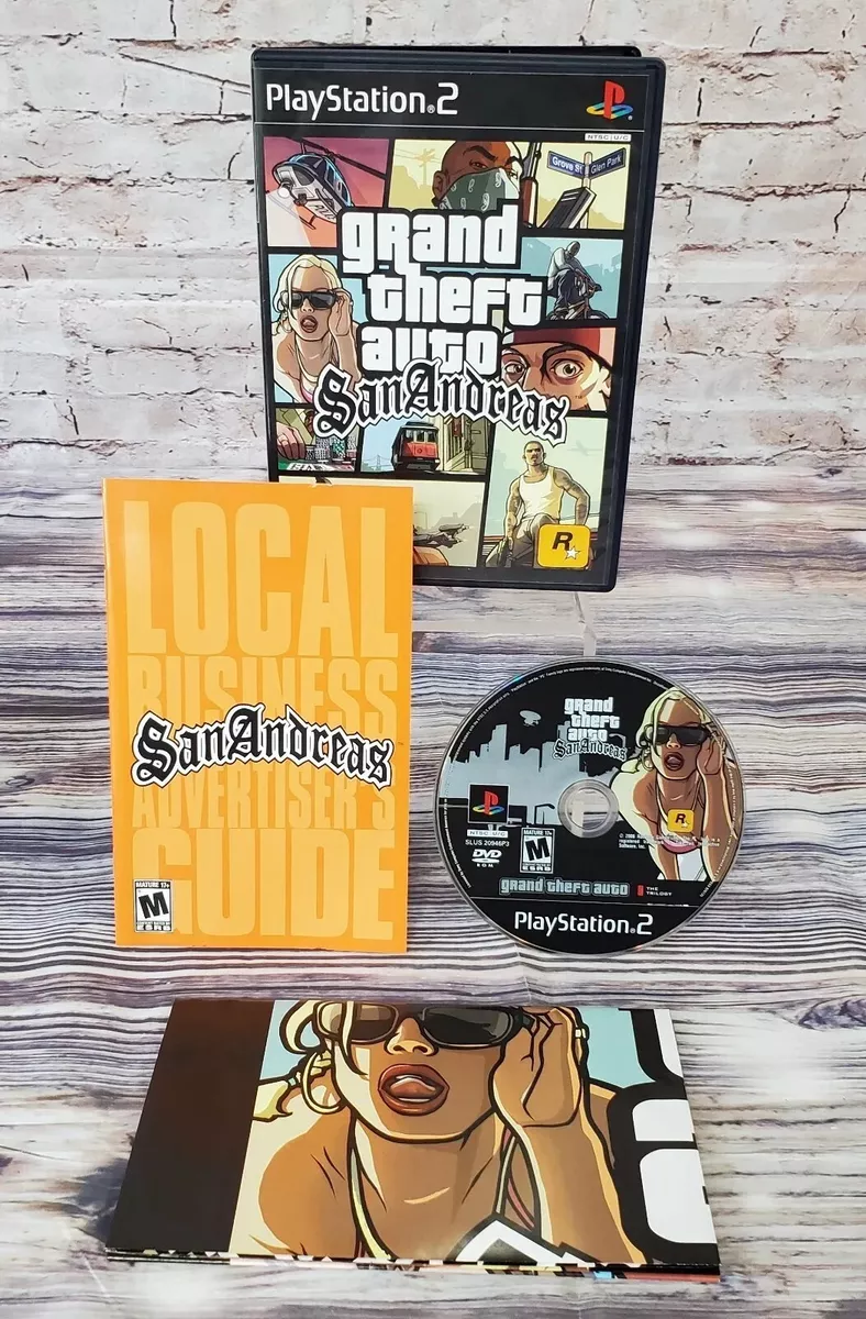 Grand Theft Auto: San Andreas (Sony PlayStation 2, 2004) for sale online