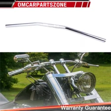 Chrome 1'' Drag Bars Handlebars For Harley Sportster XL 883 1200 Dyna Low Rider