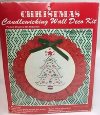 CHRISTMAS WALL DECO KIT Candlewick WKIT026 CHRISTMAS TREE New Vtg 1983 WANG'S