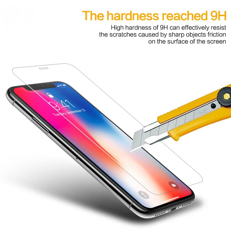 5PCS Tempered Glass Screen Protector For iPhone 17 16e 16 15 14 13 12 11 Pro Max - Image 3 of 4