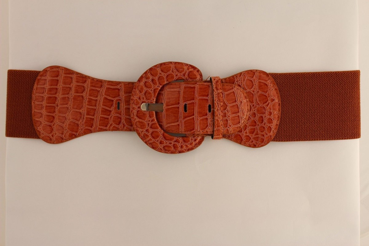 Cintura elastica con doppia fibbia tonda Cintura elastica con doppia fibbia tonda