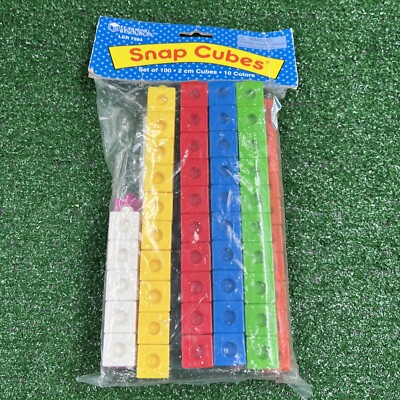 Learning Resources Snap Counting Cubes 100 Count Set LER 7584 10 Colors New